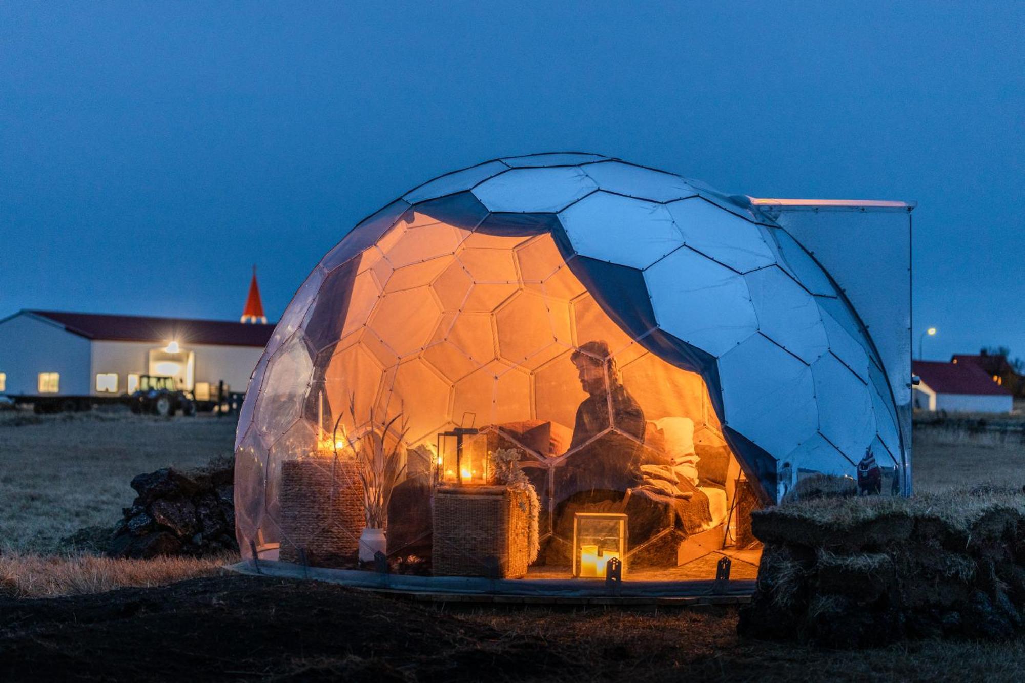 Helja Stay Glamping Domes Hella Ngoại thất bức ảnh
